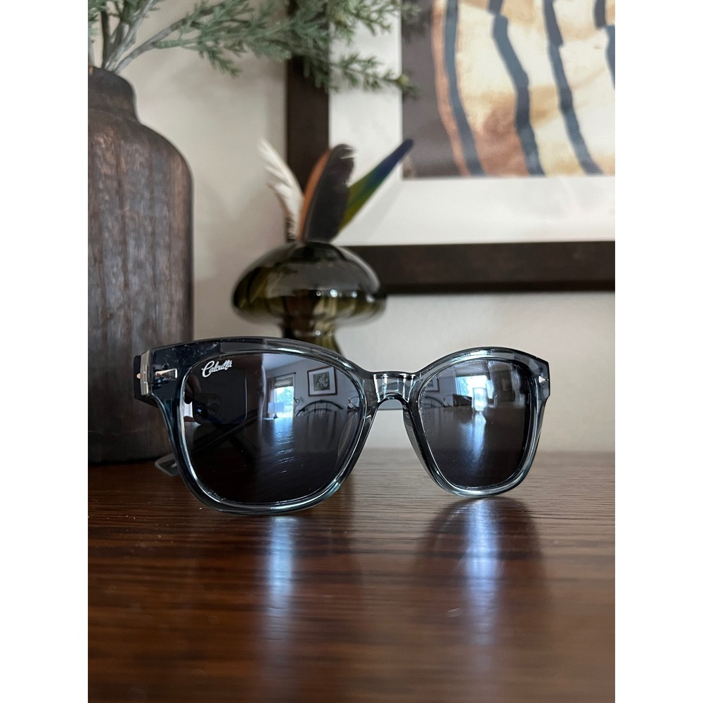 Calcutta Polarized Sunglasses Smoke Grey Oversized Square Frame Clean Girl